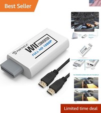 Wii to HDMI Converter 1080P for Full HD Device, Wii HDMI Adapter with 3,5mm A...