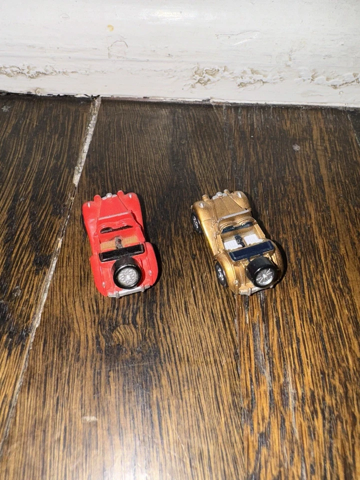 Micro Machines Galoob Vintage MG TF 2 Door Convertible Red & Gold Cars 1986/7 - Image 3 of 4