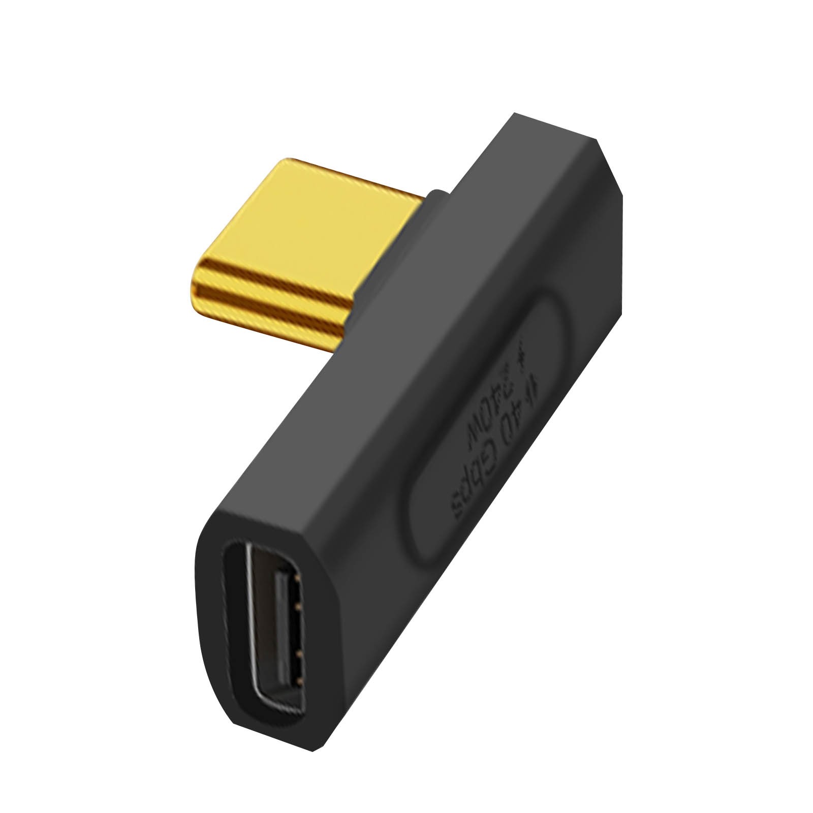 Adaptateur USB C 90 degrés horizontal pour configuration gaming et bureau