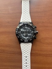 Citizen JX1005-00E CZ Smart 44mm WHITE Rubber Steel Black PVD Hybrid Men's Watch