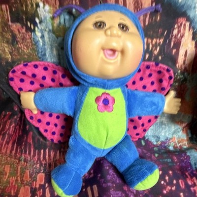 Cabbage Patch Kids Cuties Rainforest Friends Butterfly Plush Doll Blue Pink 9''