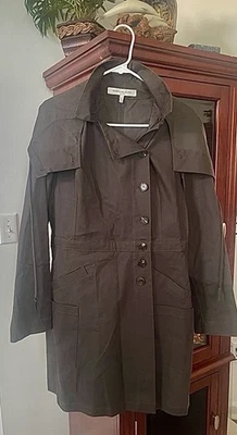 Morgane Le Fay Designer Trench Coat Midnight (Chameleon) Avant- Garde USA Sz Lg - Image 1 of 4