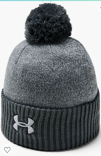 UNDER ARMOUR Big Logo Pom Beanie Hat 