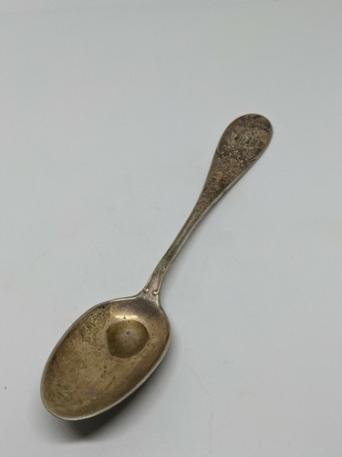 Antique Sterling Silver 925 JH Hutchinson Port Smouth NH Mansion Spoon 6" 25.3g - 第 2/7 張圖片