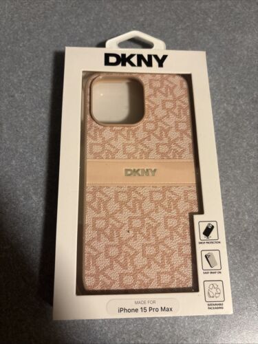 Dkny LOGO cellphone Case For iPhone 15 PRO MAX (Beige) - Picture 2 of 5