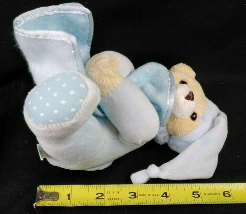 AURORA BABY❤️NEU MIT ETIKETT❤️"SHAKE ME! I RATTLE " Blankie Buddy Sleepy Bear 12076 - Bild 5 von 11