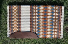 Western Show Horse Riding HandmadeBase Saddle Pad Wool in 34 42