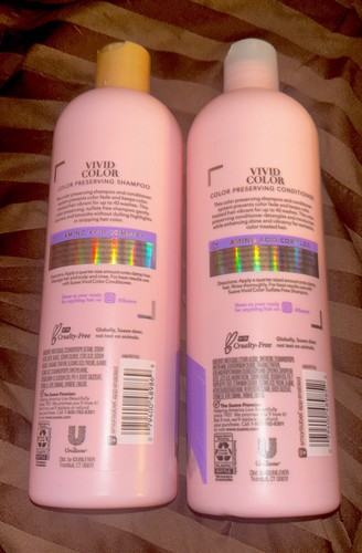 Set Of 2 Suave Vivid Color Shampoo/Conditioner For Color Treated Hair-16.5oz-New - Picture 2 of 2