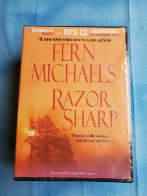Fern Michaels Razor Sharp  Unabridged MP3-CD Audiobook  New Brilliance Audio