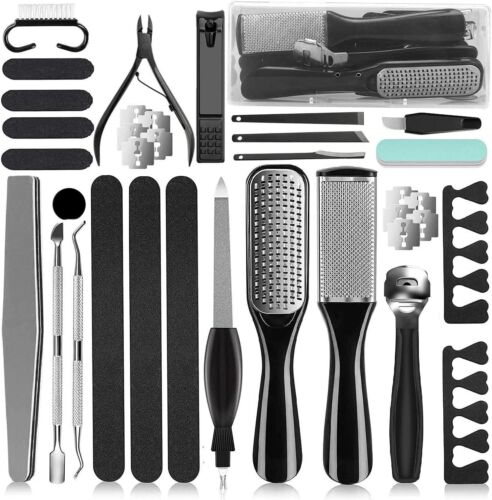 36 in 1 Pedicure Kit, Professional Pedicure Tools Foot Rasp Foot Dead Skin Remov