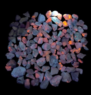 650gms Of Rough Hackmanite Crystals Lot From Afghanistan.