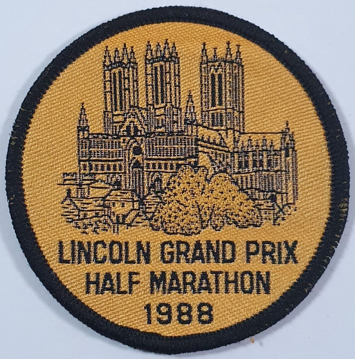 Lincoln Grand Prix Half marathon 1988 Cloth Patch Badge Running