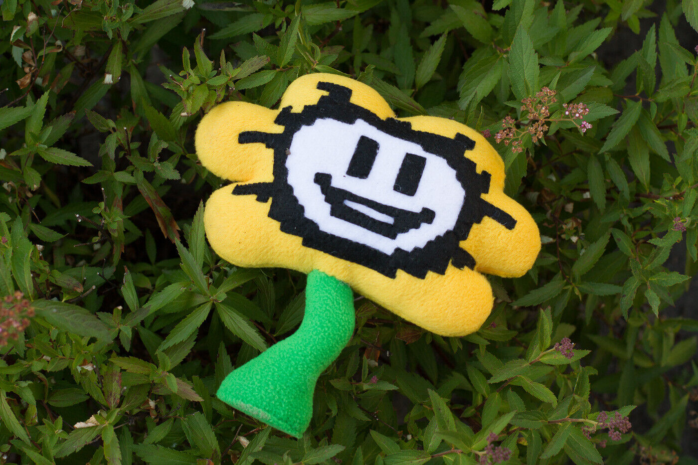 Undertale Inspired Flowey Plush Handmade Soft Plushie 7 in 