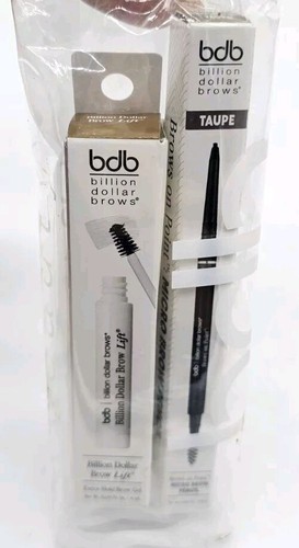 Billion Dollar Brows The Micro Brow Pencil Taupe And Extra Hold Brow Gel - Picture 4 of 5