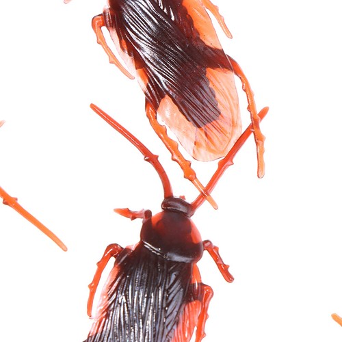 20pcs Lifelike Model Simulation Fake Cockroach Roach Bug Toy Funny Trick J_A- G1 - Imagen 10 de 12