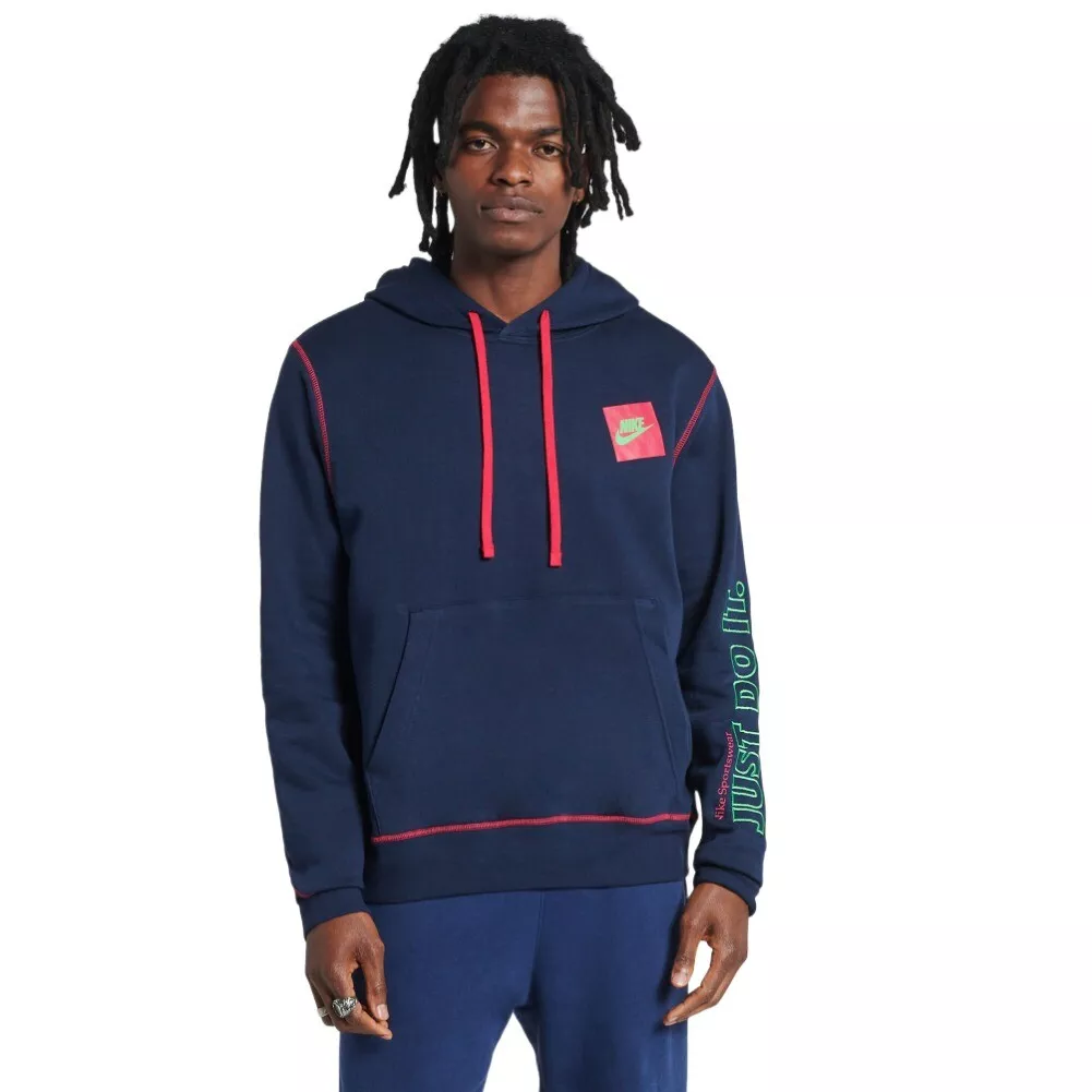 Nike Men s Hoodie Just Do It NSW Athletic Pullover Sportwear Hooded Sweatshirt eBay