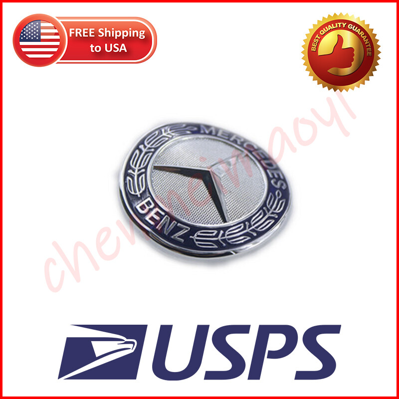 Genuine Mercedes W211 W221 Blue Grille Hood Badge Emblem Logo Front A2218170016