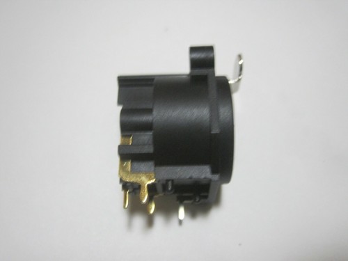 5 Qty 3-Pin Female XLFR Connector PCB Mount NEW NC3FAAH - Picture 4 of 5