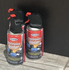 3 Air Duster Cans Spray Electronics 2 oz Ea. Computer Keyboard Particle Remover 