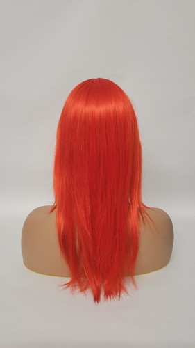 LONG BOB STRAIGHT LAYERED WIG RED COSPLAY KANEKALON SYNTHETIC MADE IN JAPAN - Picture 4 of 11