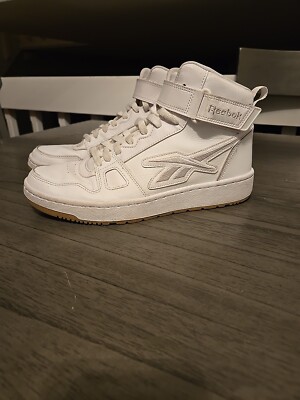 Size 8- Reebok Resonator Mid White Gum