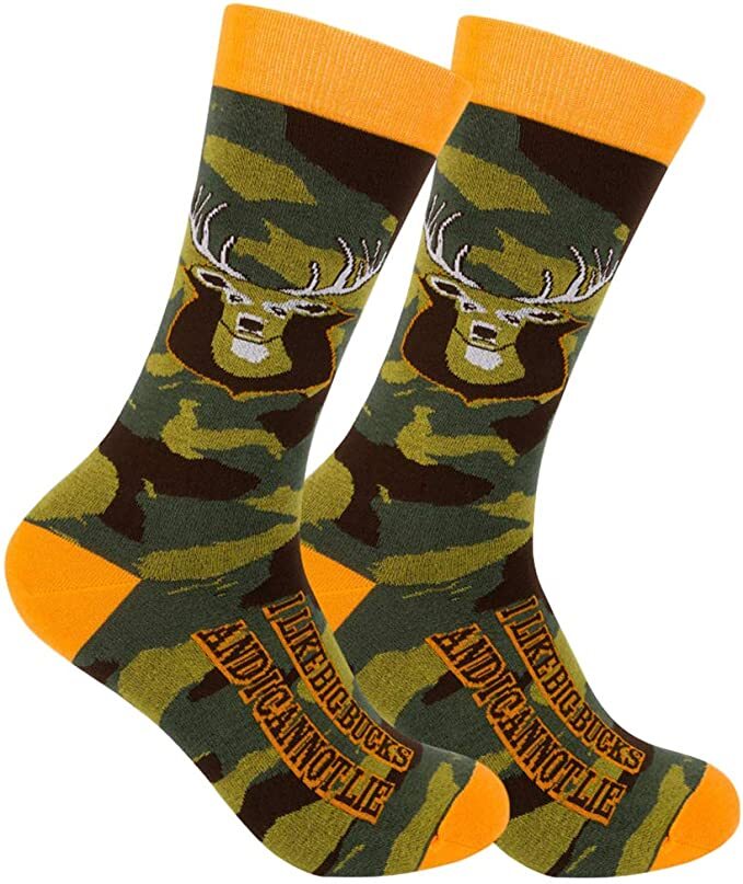 Fun Hunting Themed Novelty Socks Camo 
