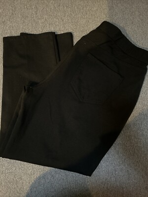 J Jill Ponte Slim Leg Large Petite Black Pants