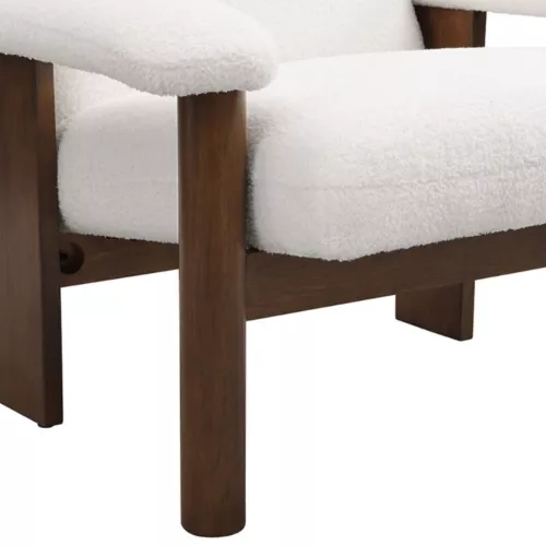 Modern Accent Chair with Ottoman Mid Century Lounge Chair with Footrest Armchair - Picture 14 of 16