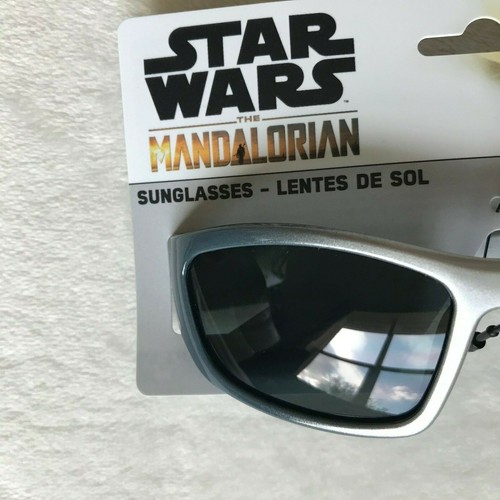 Star Wars The Mandalorian Boys Silver 100% UV Protection Sunglasses Age 3+ NEW - Picture 4 of 12