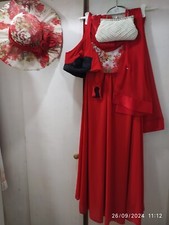 ABBIGLIAMENTO ACCESSORI DONNA ABITO COMPLETO VESTITO CERIMONIA ANNIVERSARIO