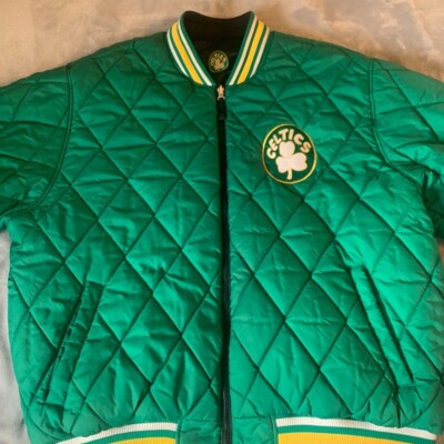 VINTAGE/RETRO Boston Celtics Reversible NBA Jacket Black/Green 2XL