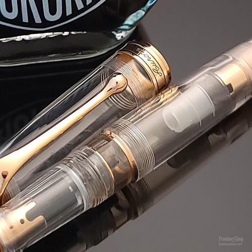 Aurora 88Demonstrator RosegoldFountain Pen Limited Edition (888-P)New - Picture 5 of 5