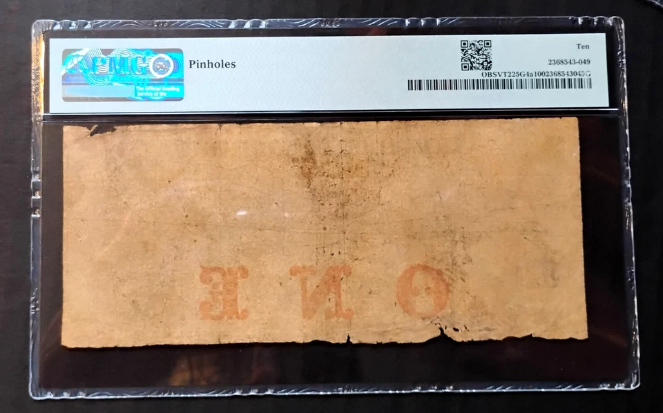 VT $1  SHELDON Vermont The Missisquoi Bank Jan 1855 PMG VG10 VT-225 G4a - Image 3 of 4