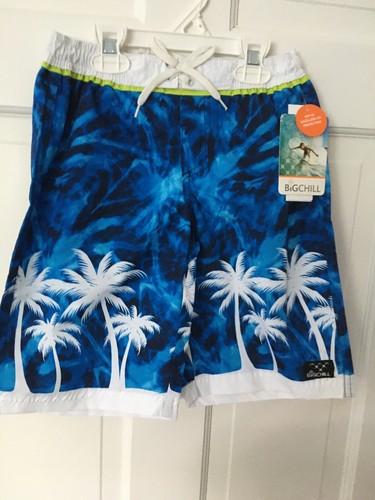 Big Chill-Swimming Trunks-Boys-Size 6-Blue & White-NWT - Picture 5 of 12
