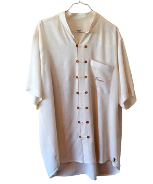 Bamboo Fibers Men Shirt Buttons Front Off White Made in Vietnam | eBay