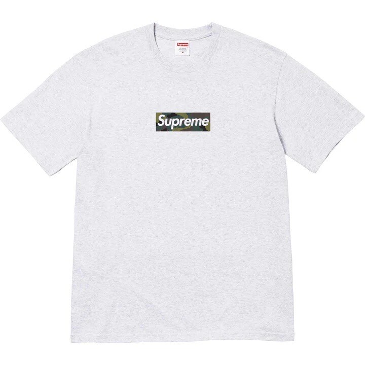 日曜限定値下げ　 Supreme ホワイト Tシャツ Sサイズ マルチアッシュ ASH GREY SUPREME FW23 CAMO BOX LOGO TEE SHIRT - LARGE