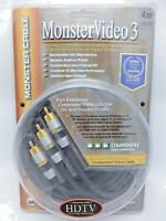 Monster Cable Video 3 Component Video 4 Meter Mv3cv-4m Monster Cable Video 3 Component Video 4 Meter Mv3cv-4m