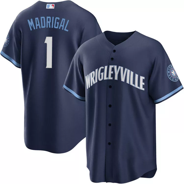 Nick Madrigal #1 Team Cubs City Connect Printed Baseball Jersey