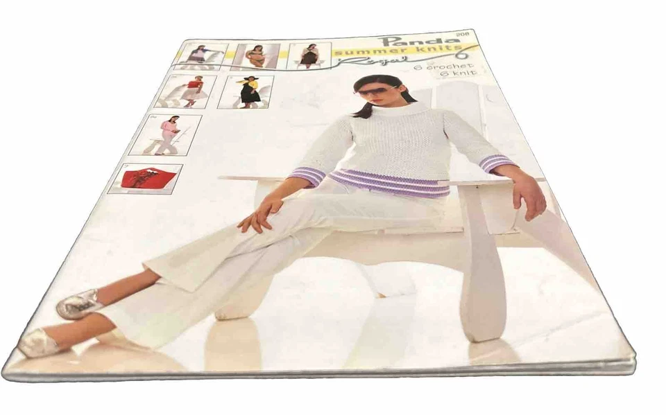 Panda #208 Knitting & Crochet Pattern book - 12 Summer Knits in 4ply Cotton - Image 3 of 4