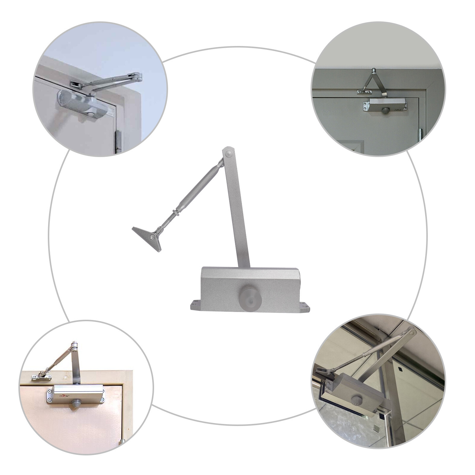 143187lbs Automatic Commercial Door Closer Spring Hydraulic Auto Door