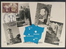 CARTE MAXIMUM TIMBRE N° 1562 ENCLAVE DES PAPES VALRÉAS 1968 OBLITÉRÉ VALRÉAS