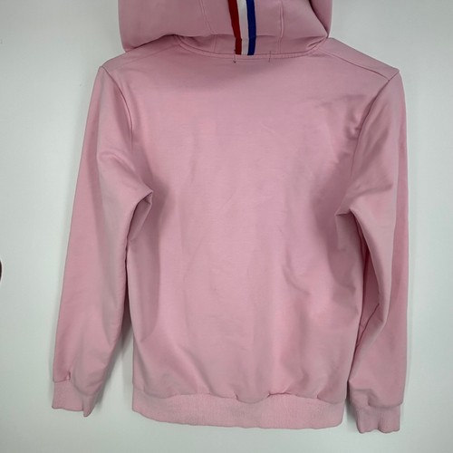 Le Coq Sportif Golf Mädchen XL Zip Front Hoodie Jacke rosa Stretch bestickt - Bild 7 von 9