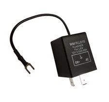 12V Electronic Signal Flasher Relay w/ Ground Wire for LED - 2 Pin