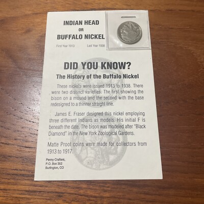 1937 The Buffalo Nickel Card