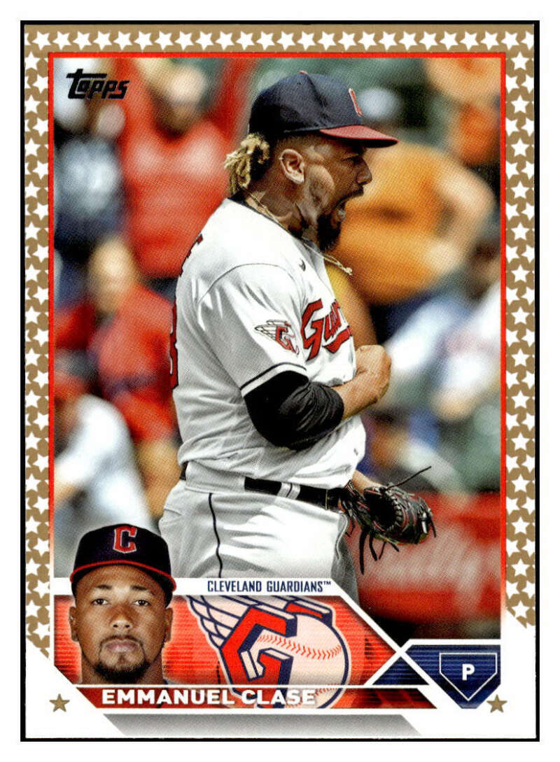 Emmanuel Clase 2023 Topps Gold Star Parallel #117 MLB Guardians ID:77942