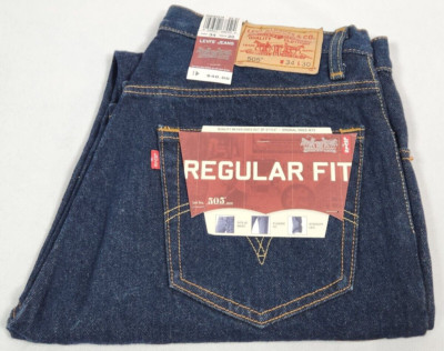 NEW VTG 2004 Men's Levi's 505-0216 Regular Fit 34 30 Zipper Fly Straight Leg 1 2