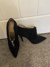 Stivaletti Aldo neri pelle scamosciata con cerniera taglia 7