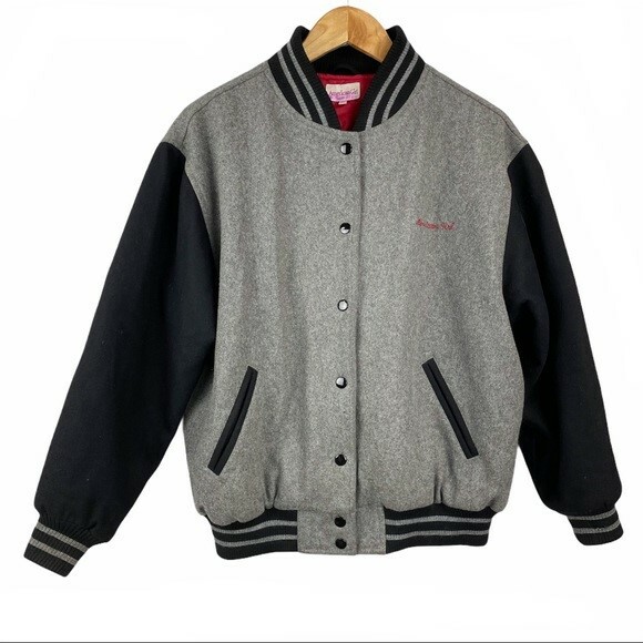 DIMENSIONAL SLEEVE JACKET Ameri アメリMグレー Leather jacket aim Grey size M International in Leather