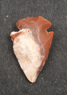 Large Crystal  1.2'' Flint Arrowhead Spearhead Stone Point Knife Blade I-10