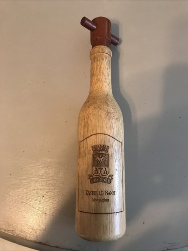 wooden wine bottle pepper grinder